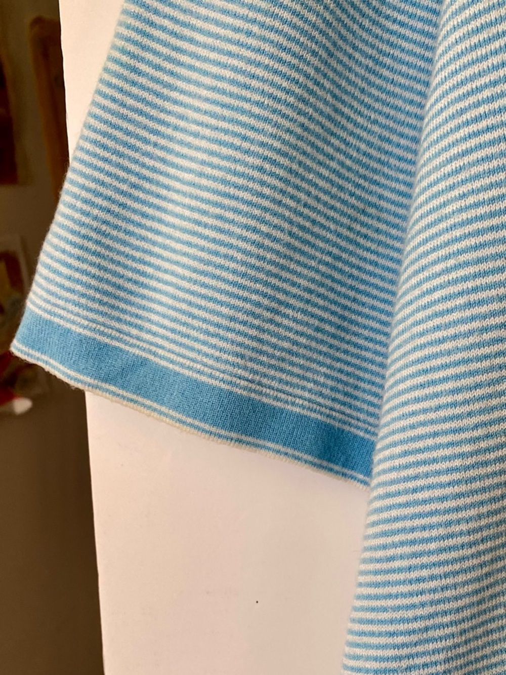 Simons Le 31 Classic Light Blue Soft V‑Neck Polo Shirt - Picture 5 of 12